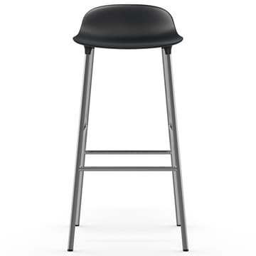 Form barkruk verchroomde poten 75 cm - Zwart - Normann Copenhagen