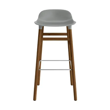 Form barkruk - walnoot poten 75 cm. - grijs - Normann Copenhagen