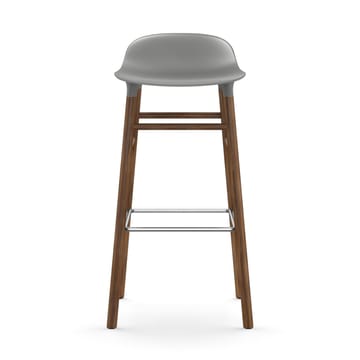 Form barkruk - walnoot poten 75 cm. - grijs - Normann Copenhagen