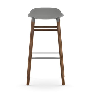 Form barkruk - walnoot poten 75 cm. - grijs - Normann Copenhagen