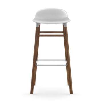 Form barkruk - walnoot poten 75 cm. - wit - Normann Copenhagen