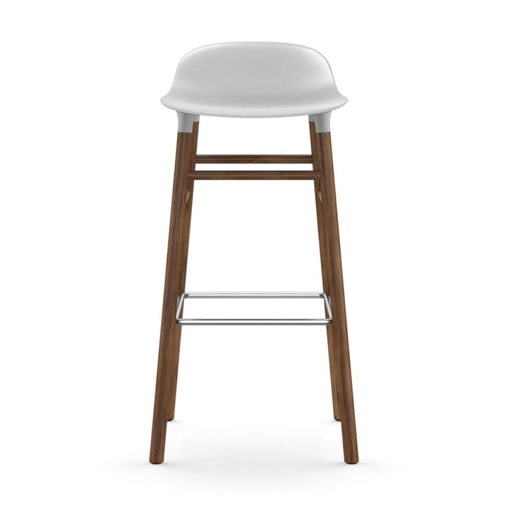 Form barkruk - walnoot poten 75 cm., wit Normann Copenhagen
