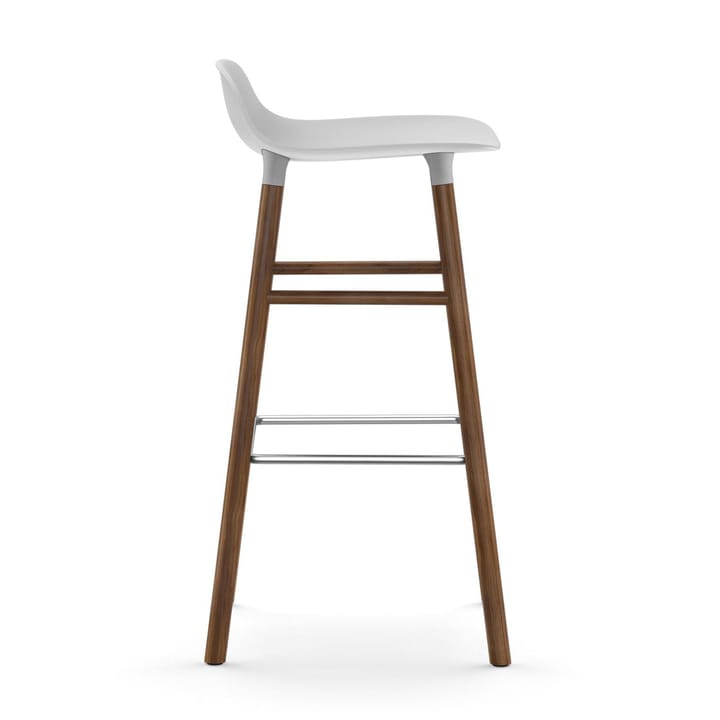 Form barkruk - walnoot poten 75 cm., wit Normann Copenhagen