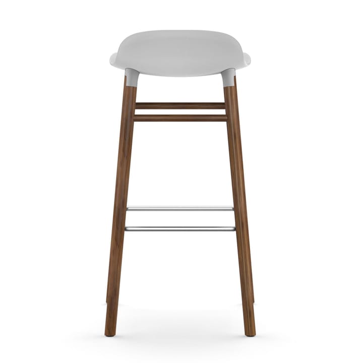 Form barkruk - walnoot poten 75 cm., wit Normann Copenhagen