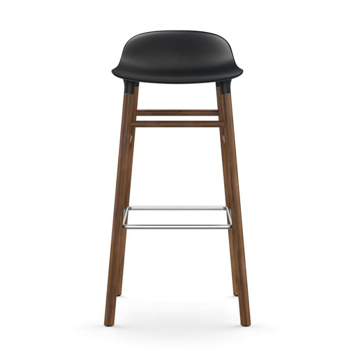 Form barkruk - walnoot poten 75 cm., zwart Normann Copenhagen