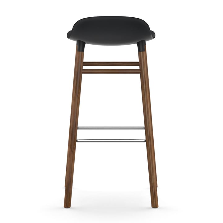 Form barkruk - walnoot poten 75 cm., zwart Normann Copenhagen