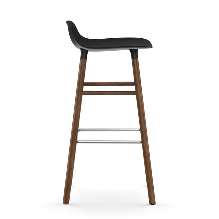 Form barkruk - walnoot poten 75 cm., zwart Normann Copenhagen