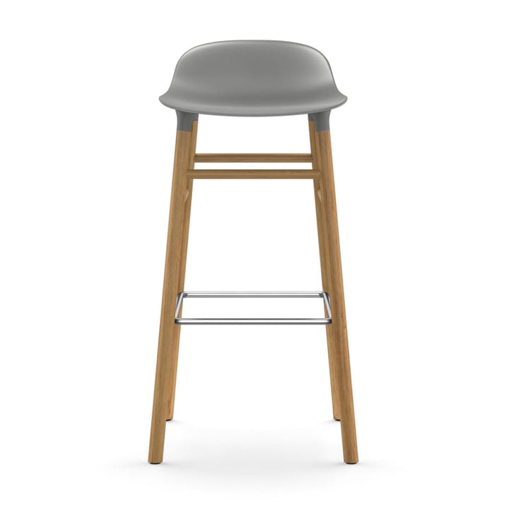Form barstoel - eiken poten 75 cm., grijs Normann Copenhagen