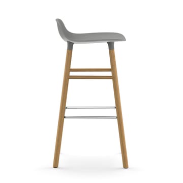 Form barstoel - eiken poten 75 cm. - grijs - Normann Copenhagen