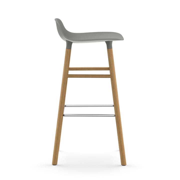 Form barstoel - eiken poten 75 cm., grijs Normann Copenhagen