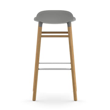 Form barstoel - eiken poten 75 cm. - grijs - Normann Copenhagen