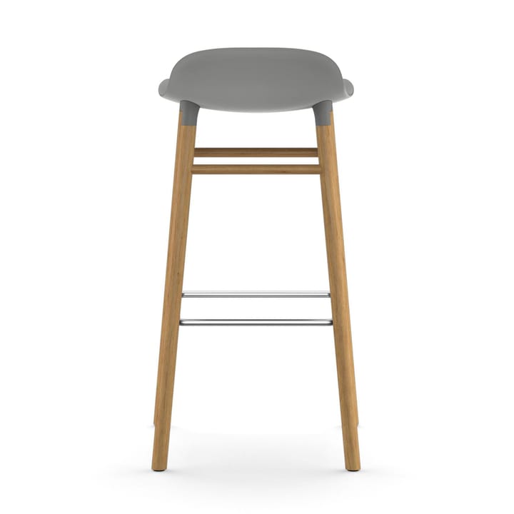 Form barstoel - eiken poten 75 cm., grijs Normann Copenhagen