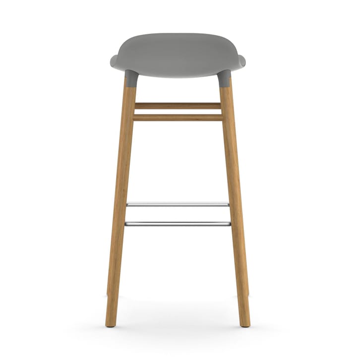 Form barstoel - eiken poten 75 cm. - grijs - Normann Copenhagen