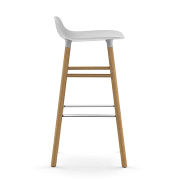 Form barstoel - eiken poten 75 cm. - wit - Normann Copenhagen