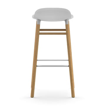 Form barstoel - eiken poten 75 cm. - wit - Normann Copenhagen