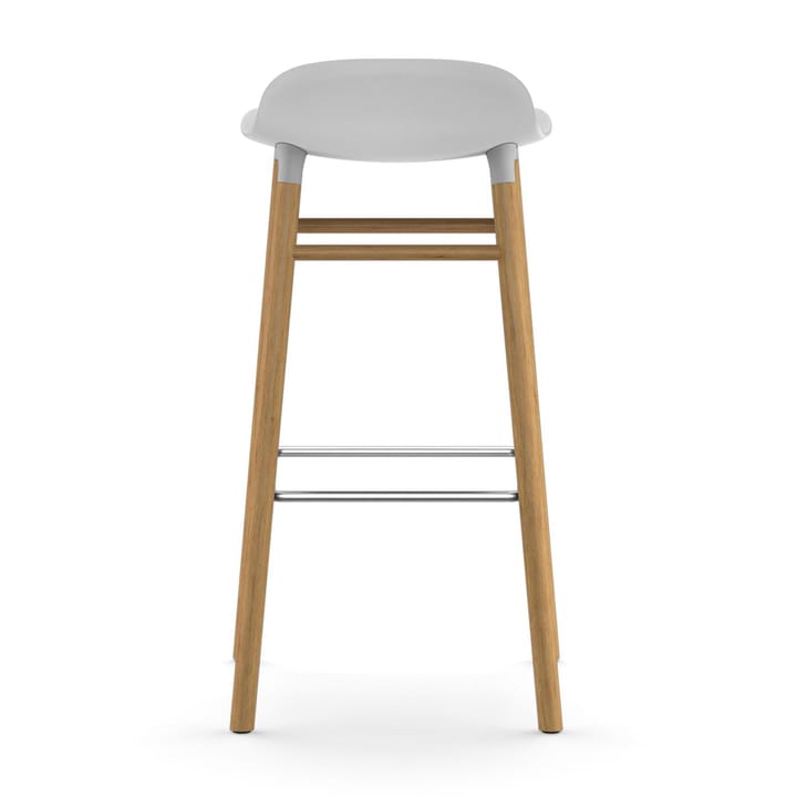 Form barstoel - eiken poten 75 cm. - wit - Normann Copenhagen