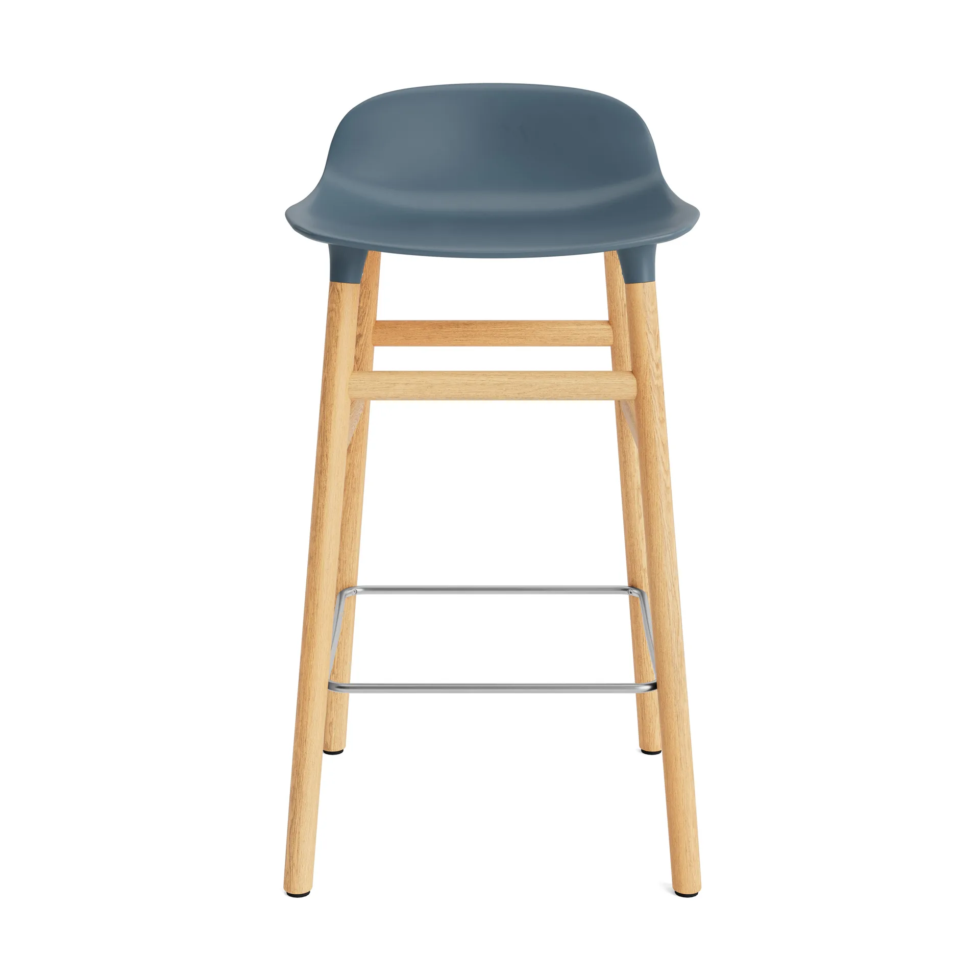 Form Chair barkruk eiken poten, blauw Normann Copenhagen