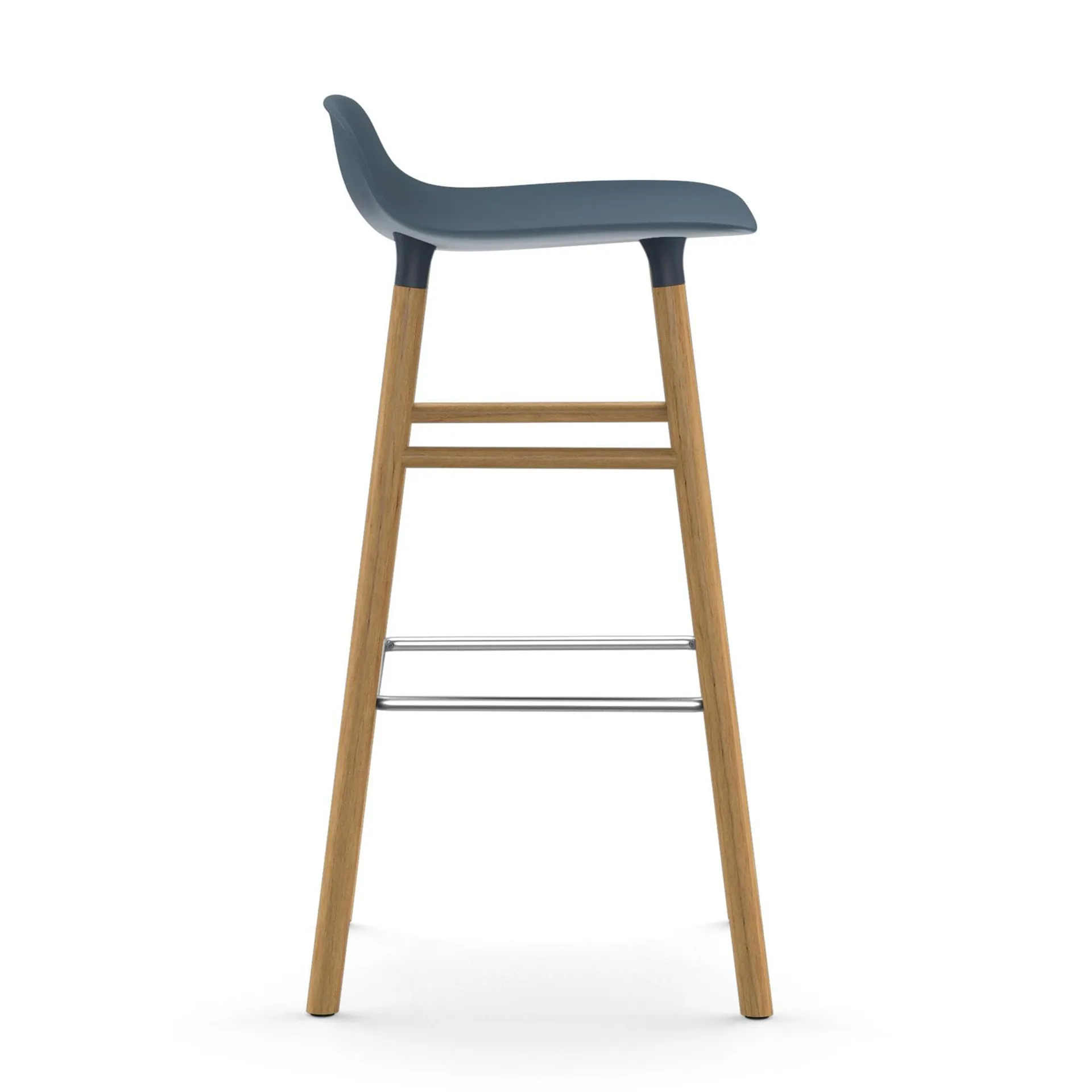 Form Chair barkruk eiken poten, blauw Normann Copenhagen