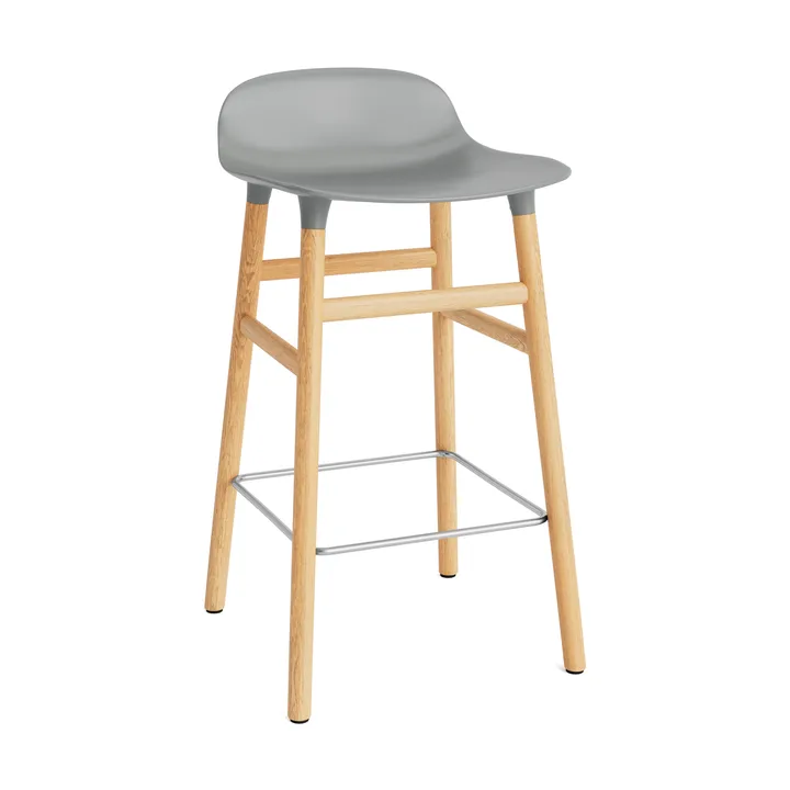 Form Chair barkruk eiken poten - grijs - Normann Copenhagen