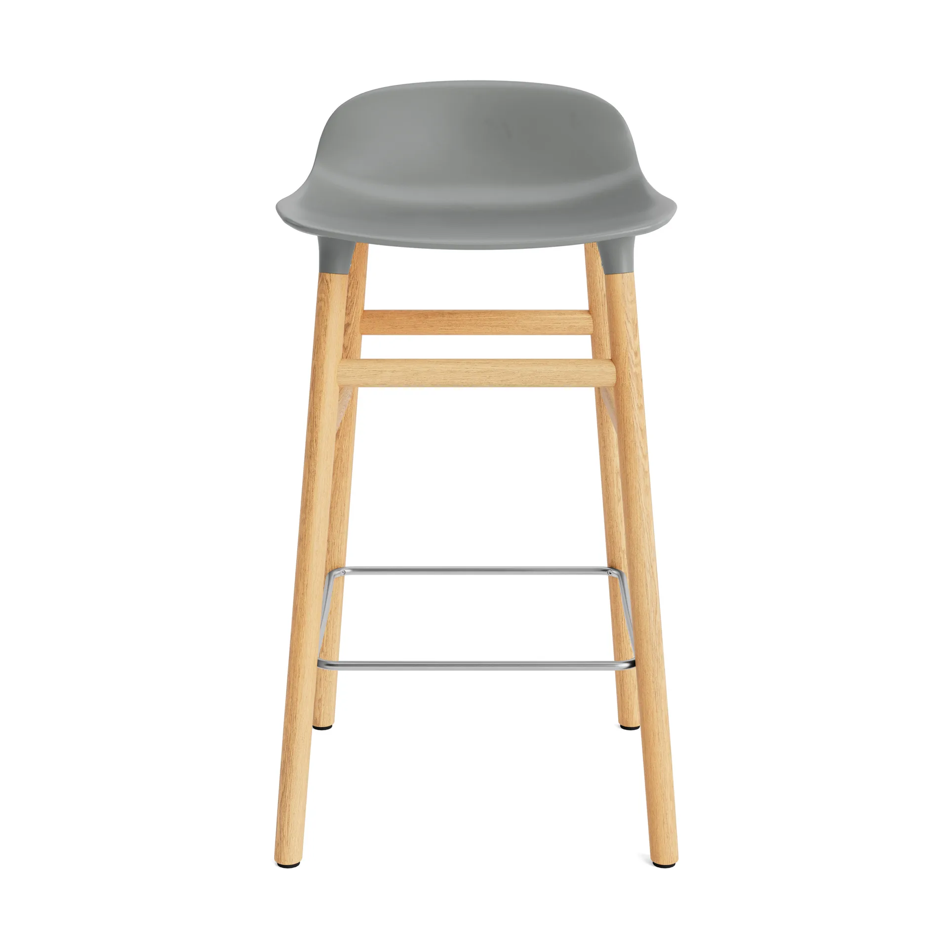 Form Chair barkruk eiken poten, grijs Normann Copenhagen