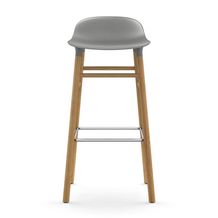 Form Chair barkruk eiken poten, grijs Normann Copenhagen