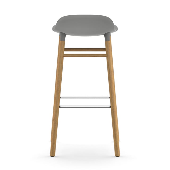 Form Chair barkruk eiken poten, grijs Normann Copenhagen