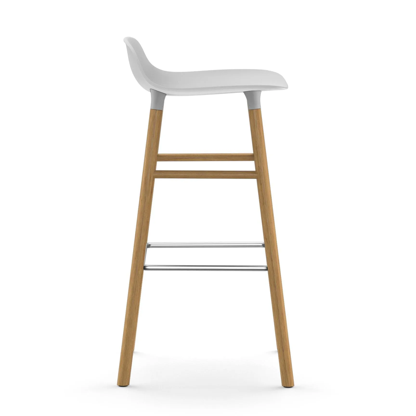Form Chair barkruk eiken poten, wit Normann Copenhagen