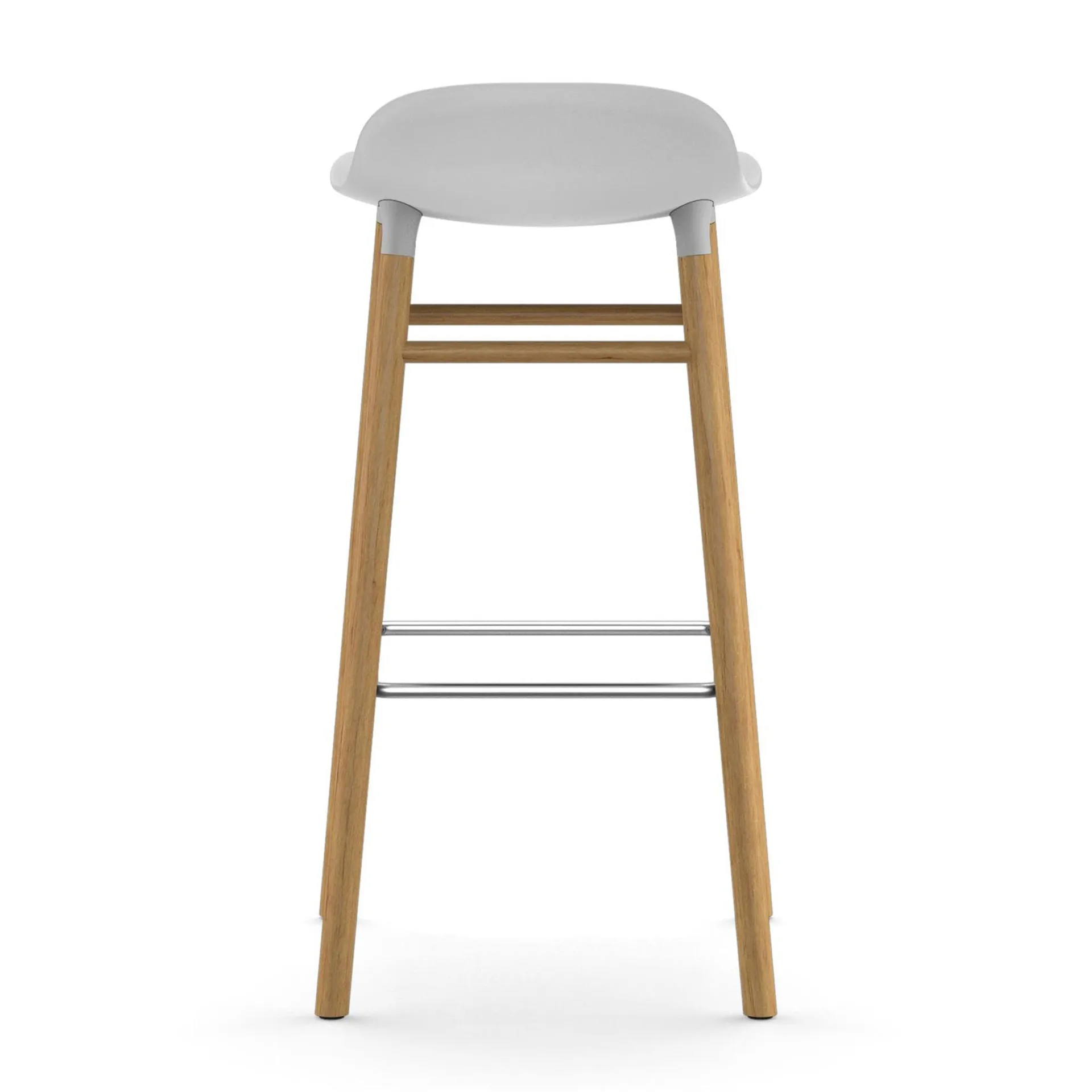Form Chair barkruk eiken poten, wit Normann Copenhagen