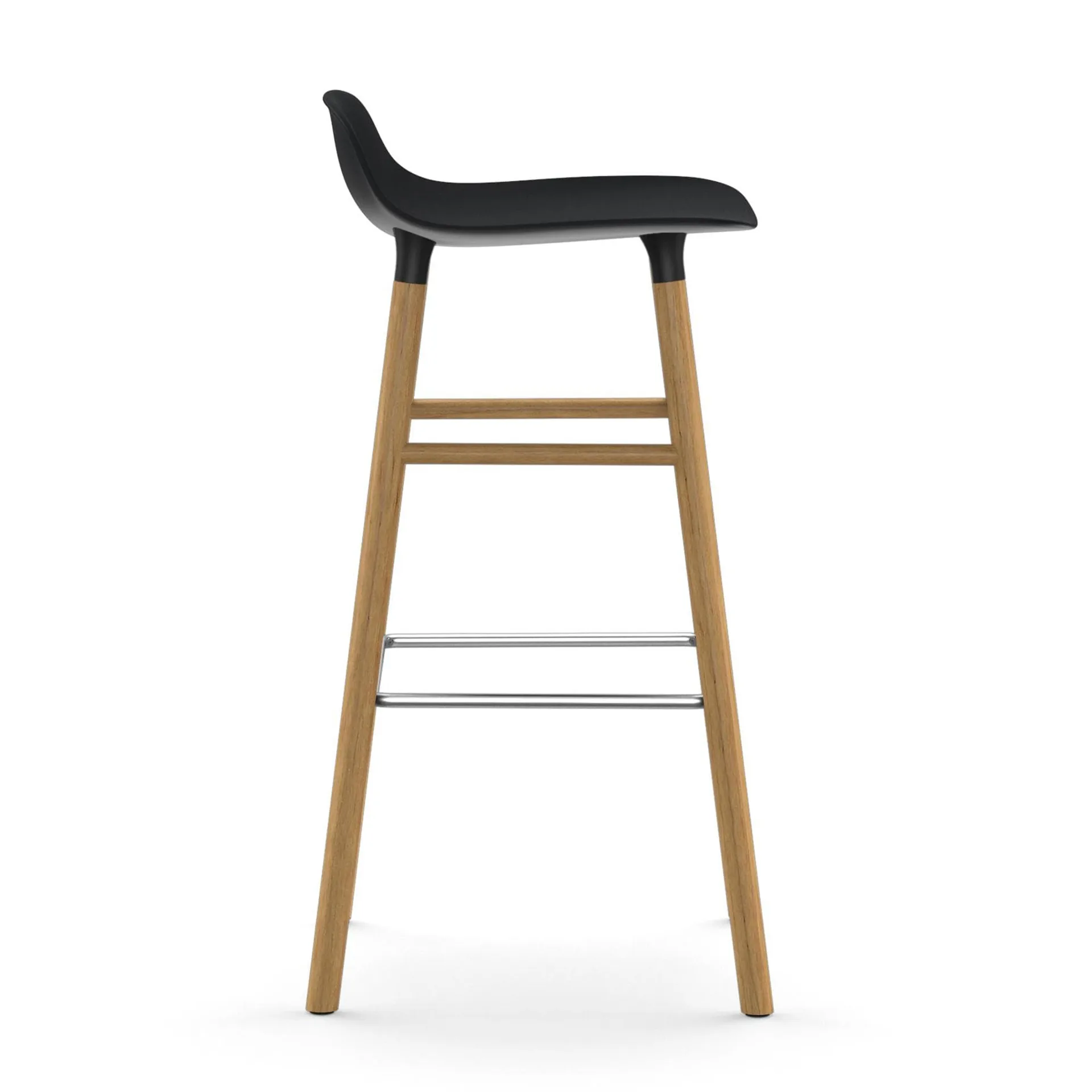 Form Chair barkruk eiken poten, zwart Normann Copenhagen