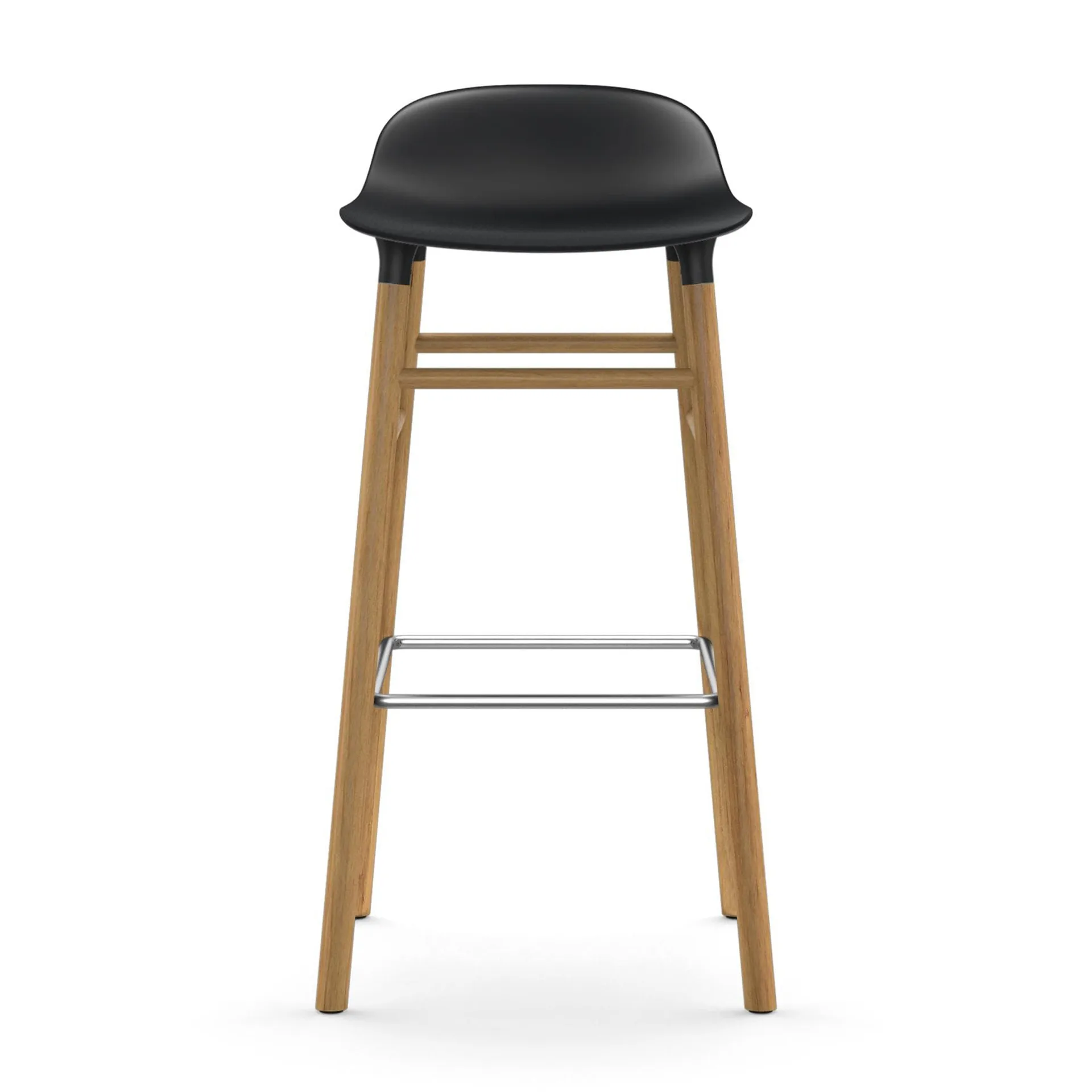 Form Chair barkruk eiken poten, zwart Normann Copenhagen