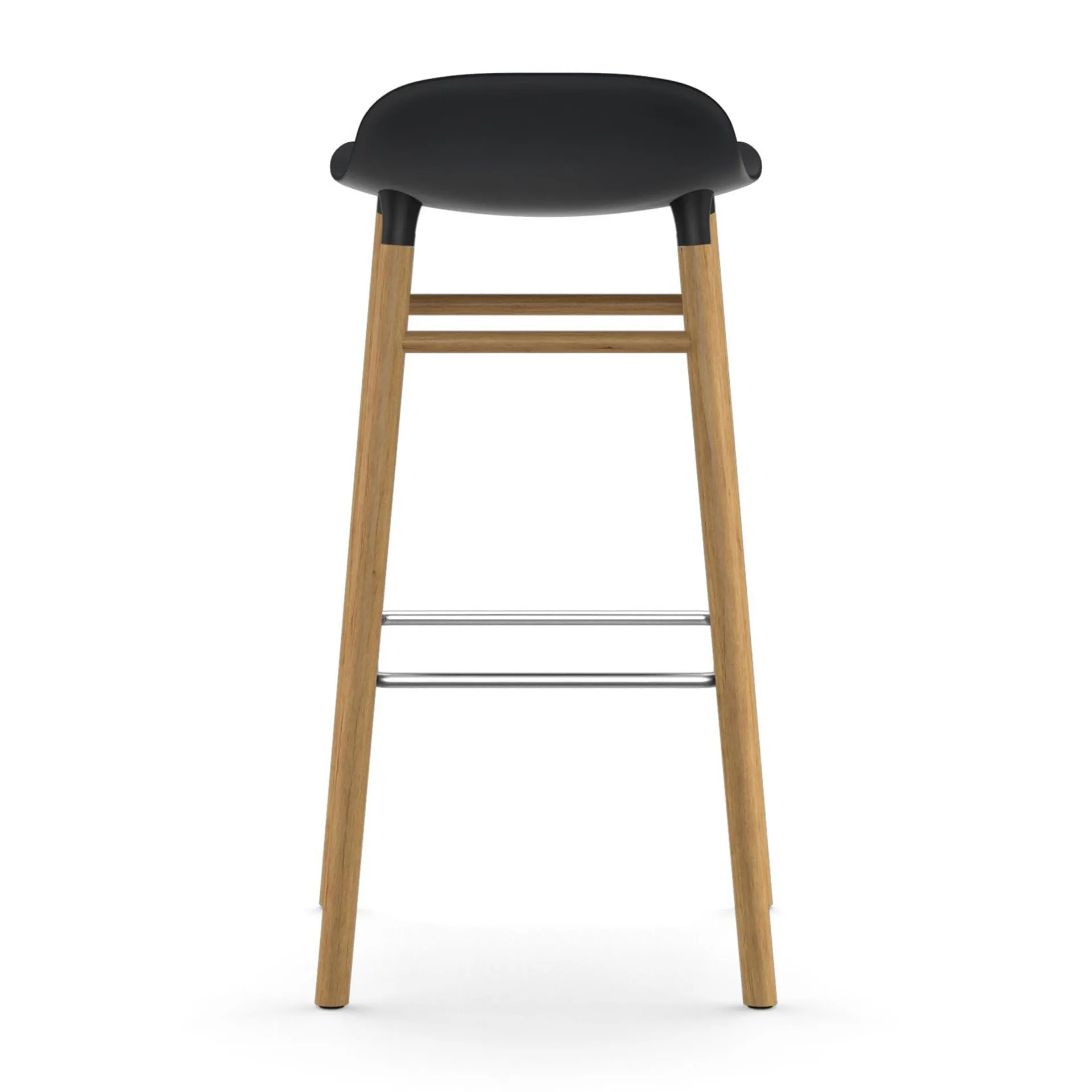 Form Chair barkruk eiken poten, zwart Normann Copenhagen