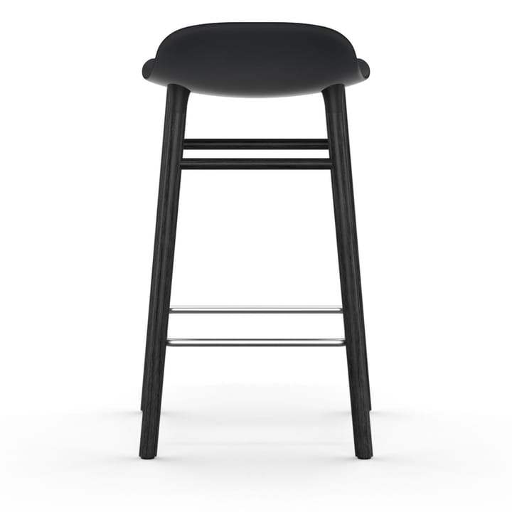 Form Chair barkruk gelakte eiken poten 65 cm - zwart - Normann Copenhagen