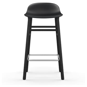 Form Chair barkruk gelakte eiken poten 65 cm - zwart - Normann Copenhagen