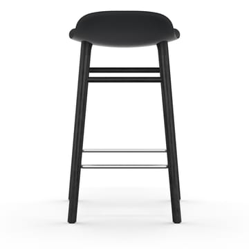 Form Chair barkruk gelakte eiken poten 65 cm - zwart - Normann Copenhagen