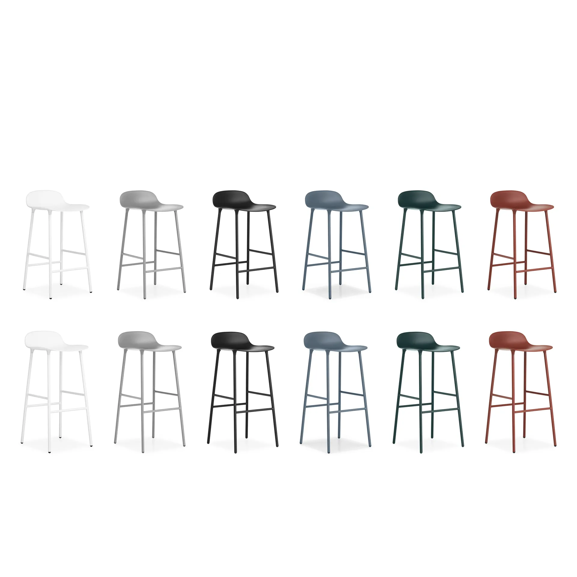 Form Chair barkruk metalen poten, blauw Normann Copenhagen