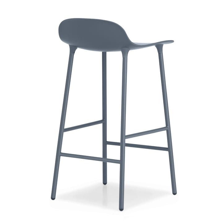 Form Chair barkruk metalen poten - blauw - Normann Copenhagen