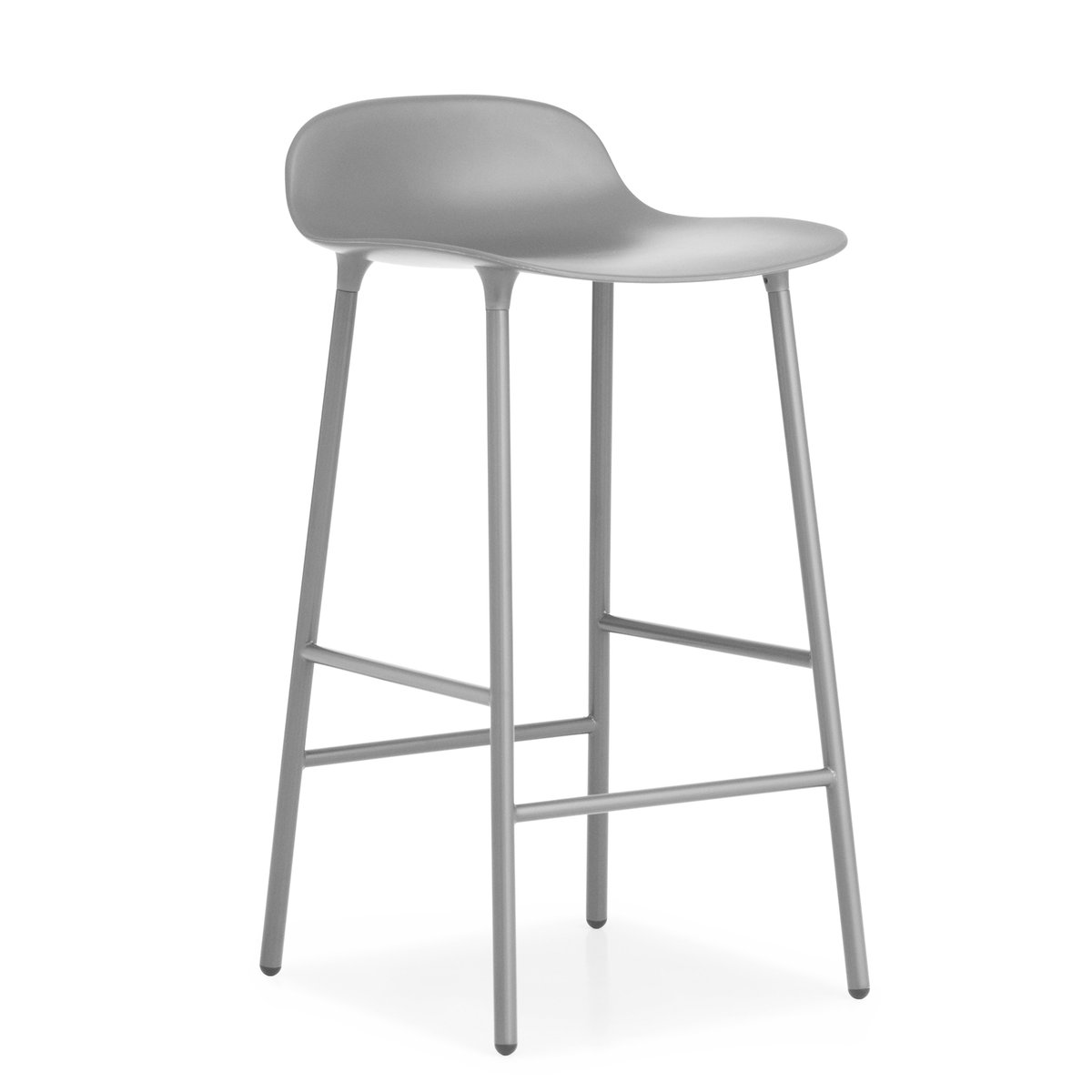 Normann Copenhagen Form Chair barkruk metalen poten grijs