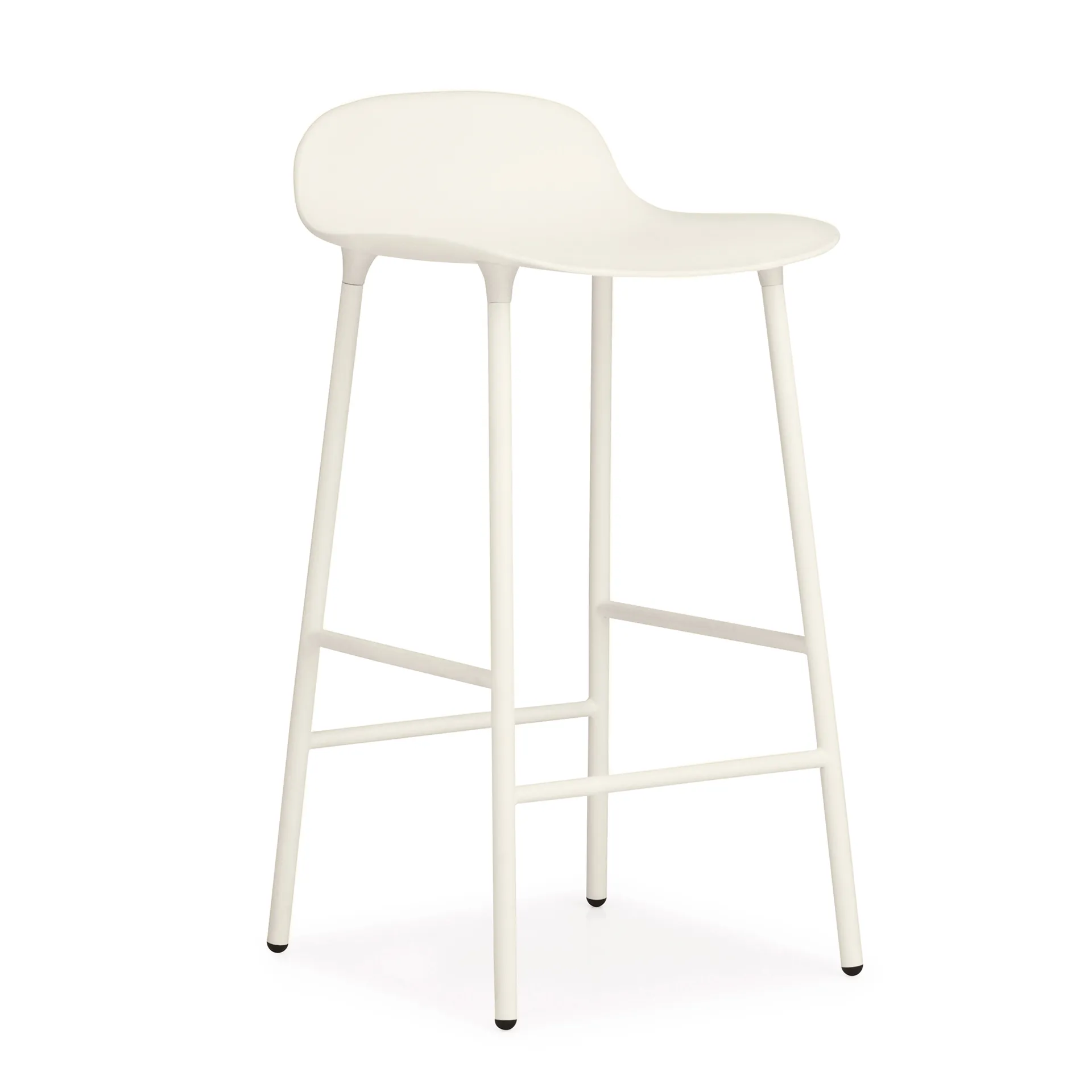 Form Chair barkruk metalen poten, wit Normann Copenhagen
