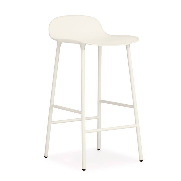 Form Chair barkruk metalen poten - wit - Normann Copenhagen