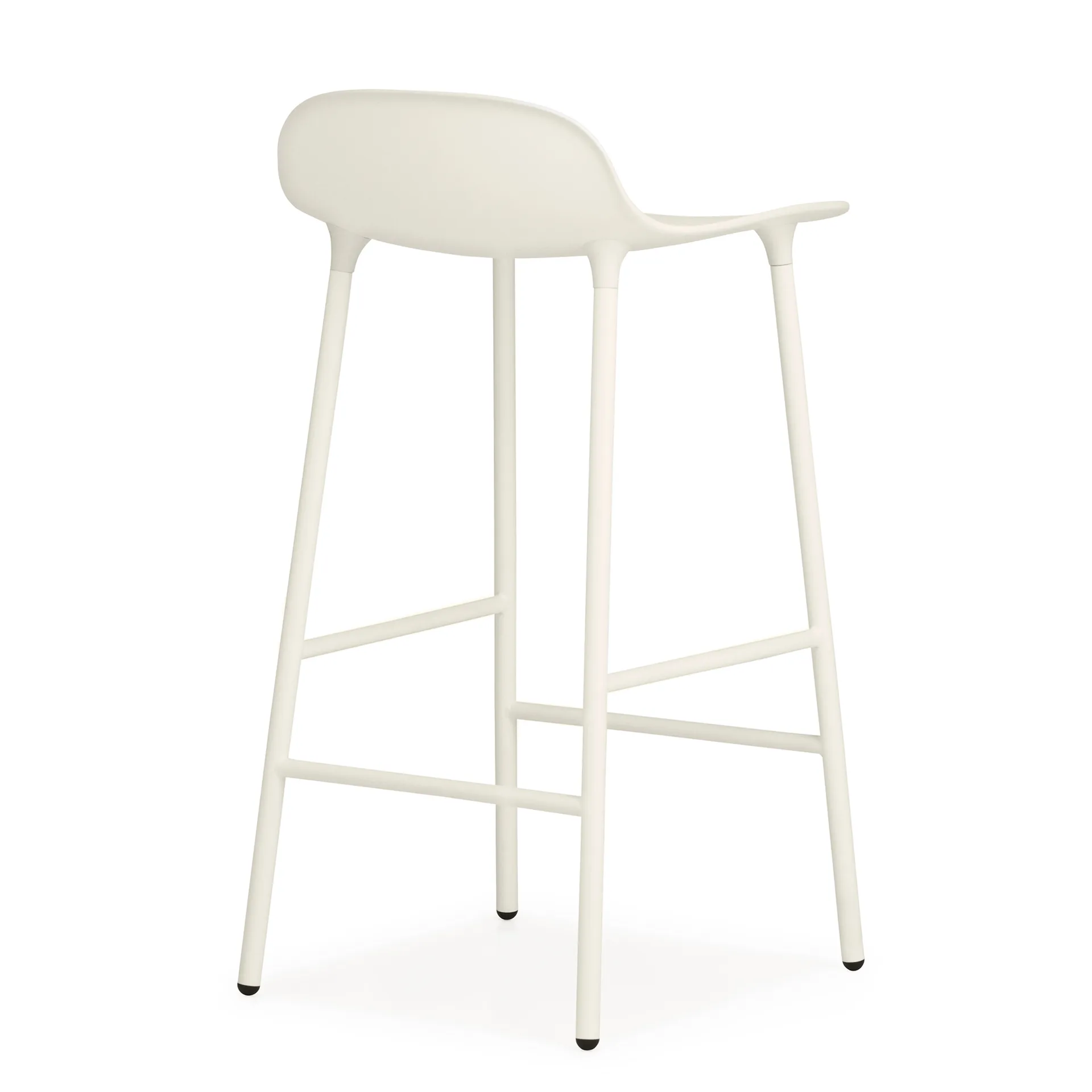 Form Chair barkruk metalen poten, wit Normann Copenhagen