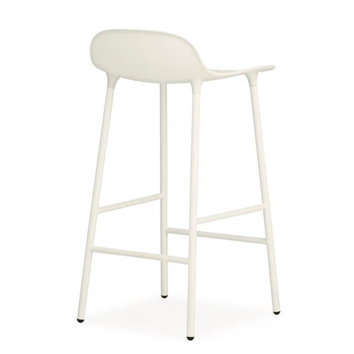 Form Chair barkruk metalen poten - wit - Normann Copenhagen
