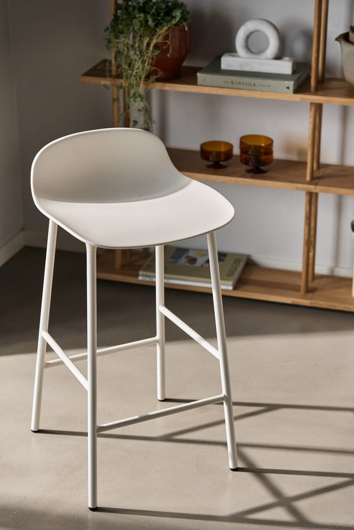 Form Chair barkruk metalen poten - wit - Normann Copenhagen