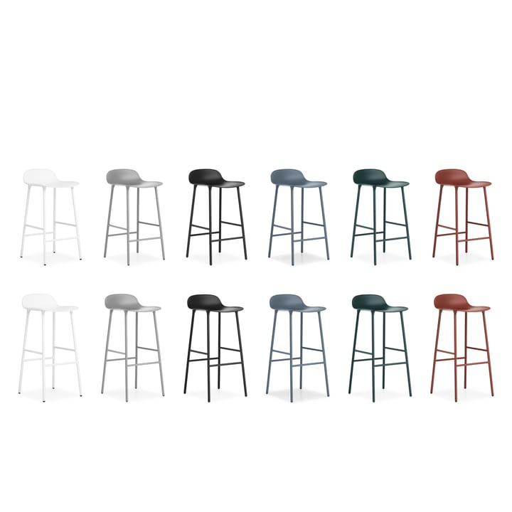Form Chair barkruk metalen poten, wit Normann Copenhagen