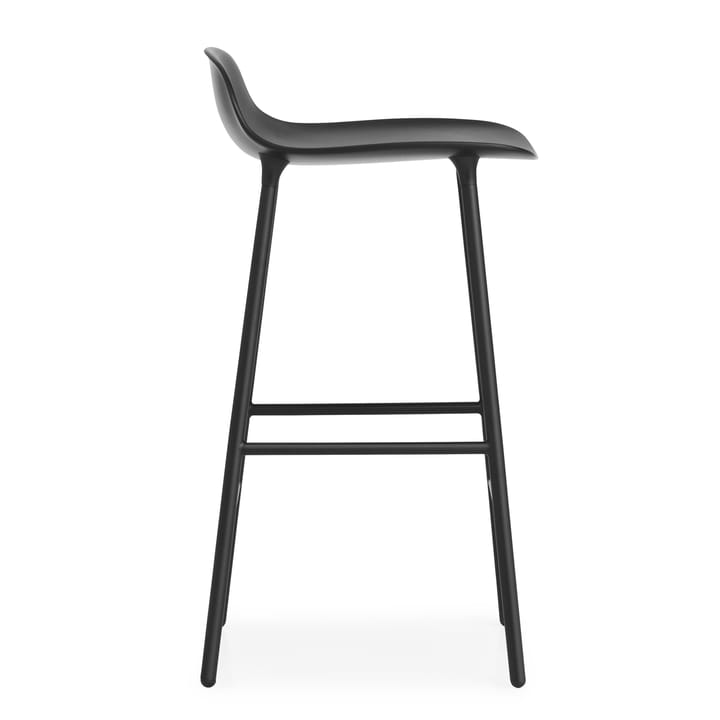 Form Chair barkruk metalen poten, Zwart Normann Copenhagen