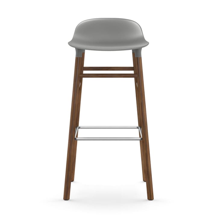 Form Chair barkruk walnoothouten poten, grijs Normann Copenhagen