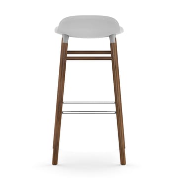 Form Chair barkruk walnoothouten poten - wit - Normann Copenhagen