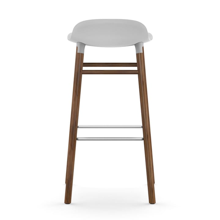 Form Chair barkruk walnoothouten poten - wit - Normann Copenhagen