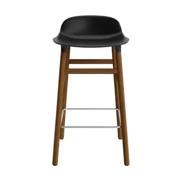 Form Chair barkruk walnoothouten poten - zwart - Normann Copenhagen