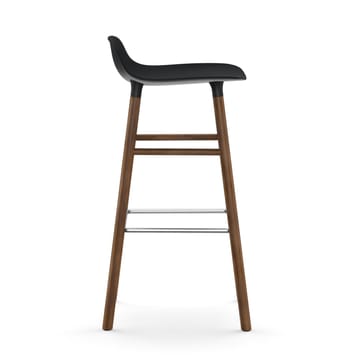 Form Chair barkruk walnoothouten poten - zwart - Normann Copenhagen