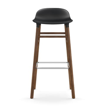 Form Chair barkruk walnoothouten poten - zwart - Normann Copenhagen